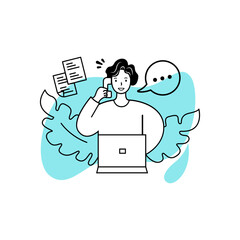 Customer Service Illustration
