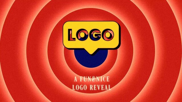 Animated Cartoon Rings Logo Reveal