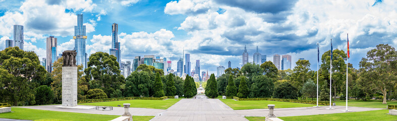 Obraz premium Melbourne CBD Skyline, Melbourne, Victoria, Australia