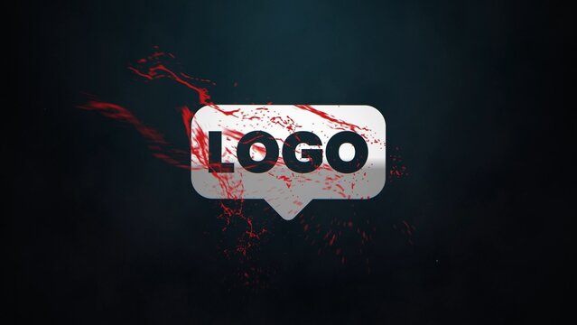 Bloody Trailer Blood Splatter Logo Reveal