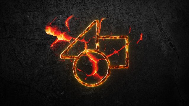 Burning Hot Lava Crack Magma Logo Reveal