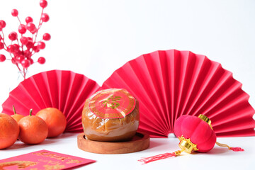 Chinese New Year or Lunar New Year concept, isolated on white background