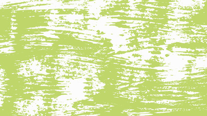 An abstract green background. A spring brush strokes texture. Green and white grungy paint brushes backdrop. 