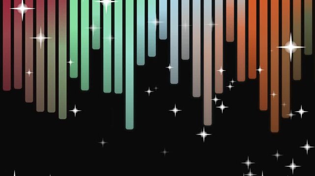 abstract background with colorful splashes and stars