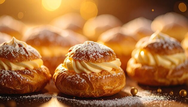 スイーツ　シュークリーム
desserts　cream puff