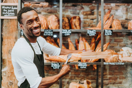 Man working in a bakery