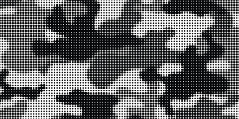 Abstract halftone pattern dot background texture. Liquid effect overlay grunge dots distress linear vector.