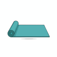 Rolled Up Yoga Mat Illustration
