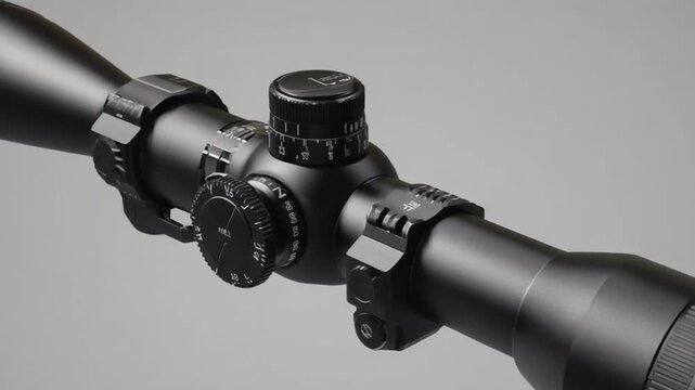 Rifle scope.