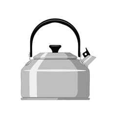 Illustration of a Gray Kettle