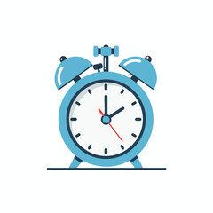 Blue Alarm Clock Illustration