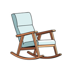 Cozy Rocking Chair Illustration