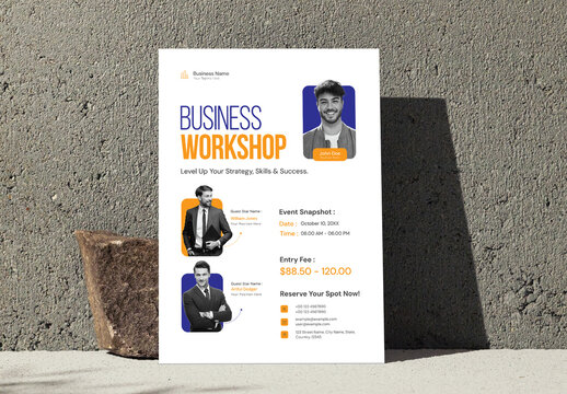 Corporate Business Growth Conference Workshop Flyer Template
