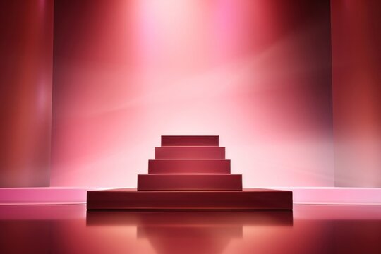 Geometric shaped architecture staircase lighting.