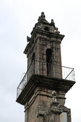 Stone Bell Tower Against the Atlantic Sky
