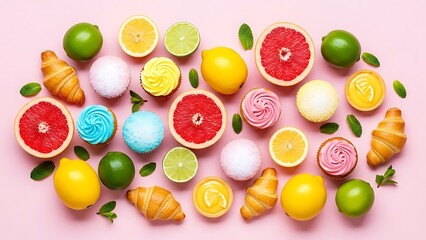 Vibrant citrus and pastry delights