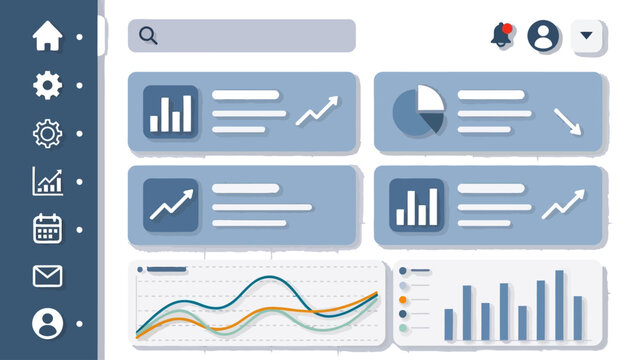 Set of web design vector icons for interface and navigation elements