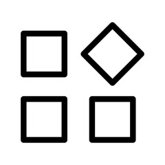 Grid Icon Vector Symbol Design Illustration