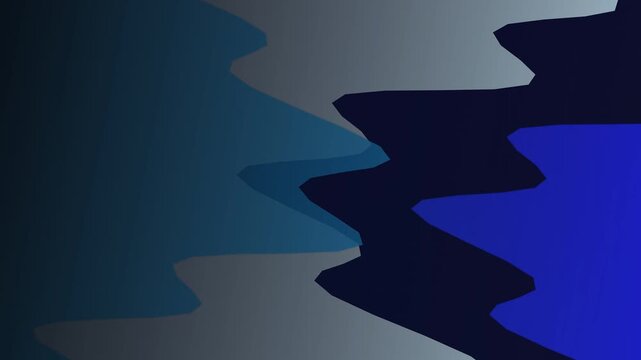 Abstract blue waves flowing across a gradient background from dark to light, viewed from a straightforward perspective