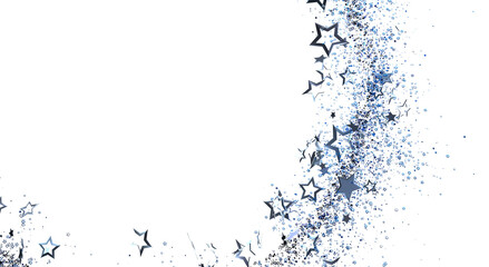 Obraz premium Abstract stars background with white space. Festive concept design for holidays, birthday, celebration and greeting card