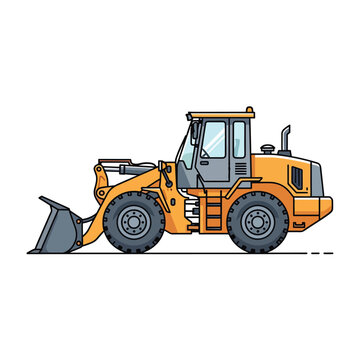 Yellow Front End Loader