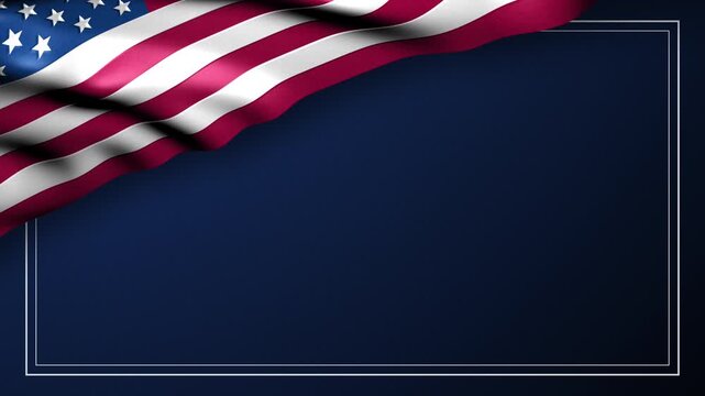 Waving USA american flag background