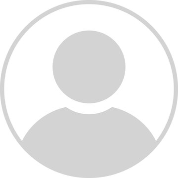 User profile icon vector. Avatar or person icon. Profile picture, portrait symbol. Neutral gender silhouette. Circle button with avatar photo. Blank profile silhouette. Vector 