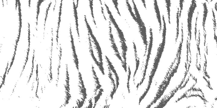 Monochromatic tiger stripe pattern with a textured, grunge effect, perfect for wild animal-themed backgrounds and designs