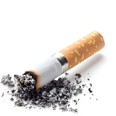 cigarette on isolated white background