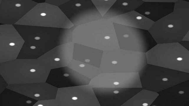 Geometric Dark Shapes Moving In Private Studio