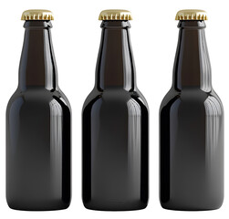 beer bottle on isolated background