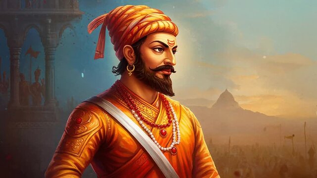 Chhatrapati Shivaji Maharaj, The Valiant Maratha Warrior King and Divine Ruler of Swarajya, Undefeated in Spirit and Battle, Upholder of Righteous Kingship and Human Dignity