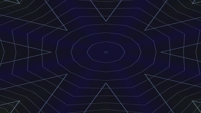 Geometric Network Pattern Visualizing Symmetrical Web in Dim Diffused Lighting