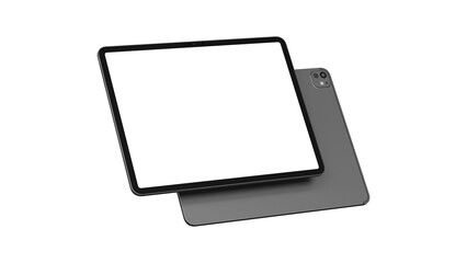 Grey template iPad with blank screen for web, App UI, and Branding.  © AndrewD