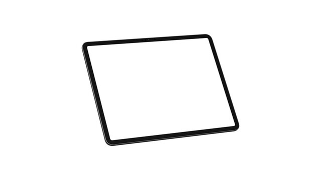 Horizontal tablet without shadow. PNG screen and background.
