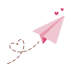 Romantic Paper plane