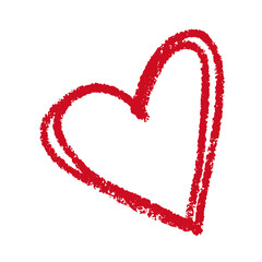 heart made of red ribbon