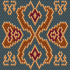  Ornament  seamless  is made in bright, juicy, perfectly matching colors. Ornament, mosaic, ethnic, folk pattern.