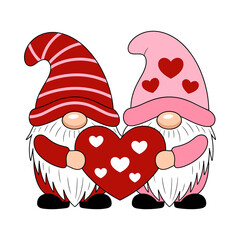 two hearts with a heart