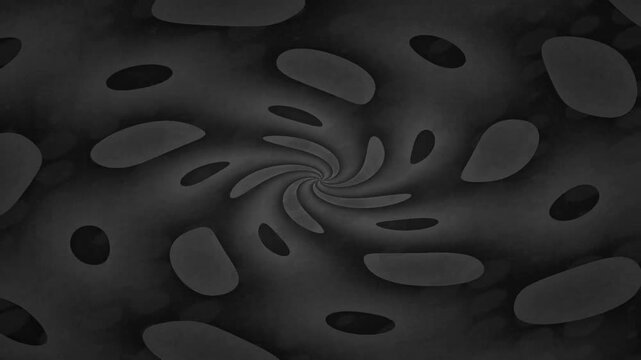 Abstract Motion Swirl in Dark Spiral Pattern