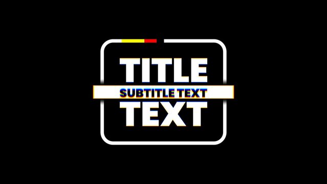 RGB Glitch Delay Echo Effect Modern Trendy Title Intro 17