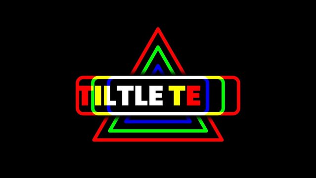 RGB Glitch Delay Echo Effect Modern Trendy Title Intro 18