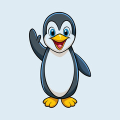 Obraz premium Cute Panda Cartoon Icon – Flat Color Vector Illustration