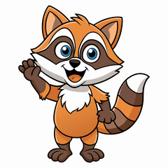 Fototapeta premium Cute Panda Cartoon Icon – Flat Color Vector Illustration