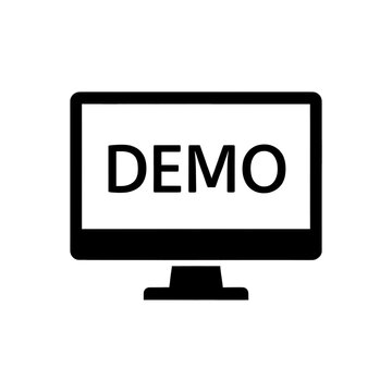 Demo Display Monitor Icon