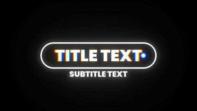 RGB Glitch Delay Echo Effect Modern Trendy Title Intro 36