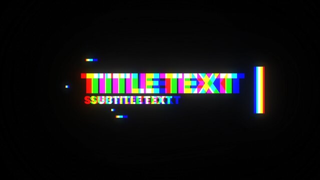 RGB Glitch Delay Echo Effect Modern Trendy Title Intro 37