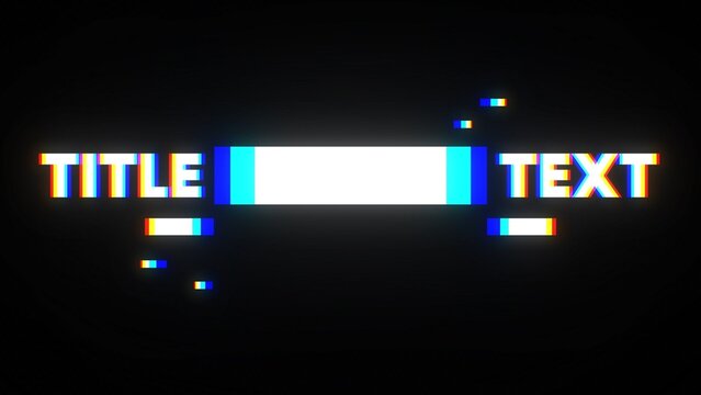 RGB Glitch Delay Echo Effect Modern Trendy Title Intro 38