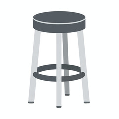 Modern Minimalist Stool Illustration