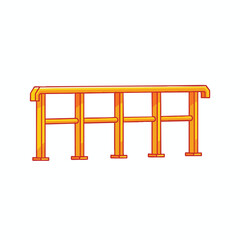 Simple Orange Colored Scaffolding Structure